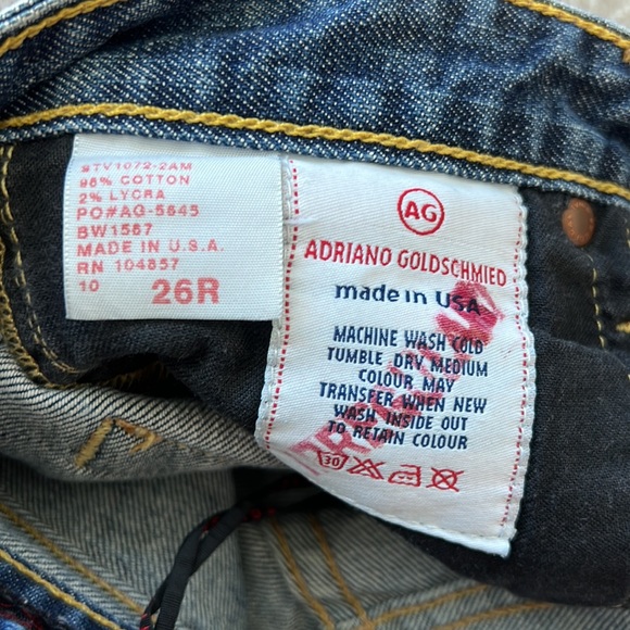 Adriano Goldschmied jeans. Size 26R flared - Picture 4 of 6